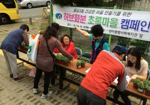 동삼3동 건강한마을만들기 초록캠페인 활동 실시